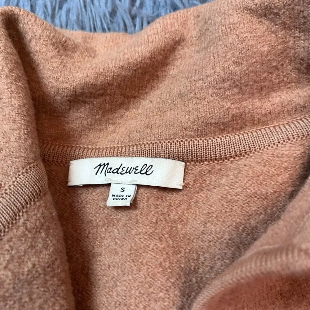 Madewell Lisbon Sweater Jacket in Heather Fawn Size S - Picture 3 of 6